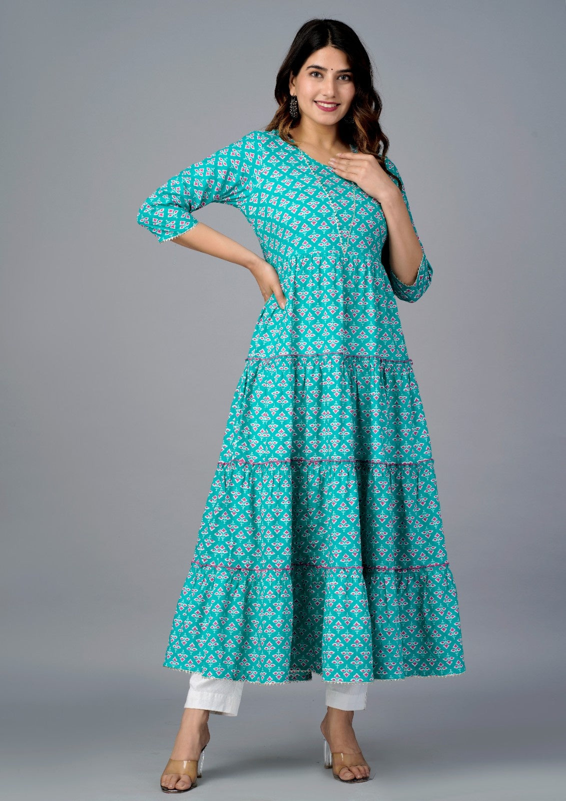 Women Floral Printed  Kurta