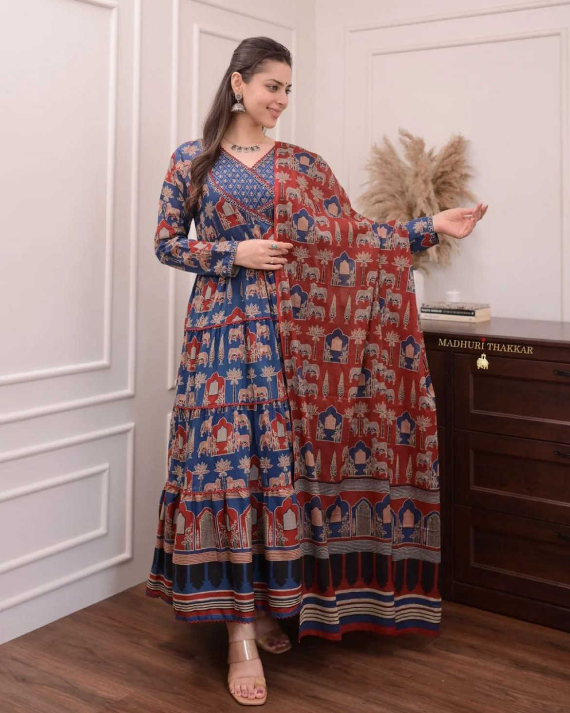 Blue less anarkali, Marron Less Anarkali, Black Less Anarkali