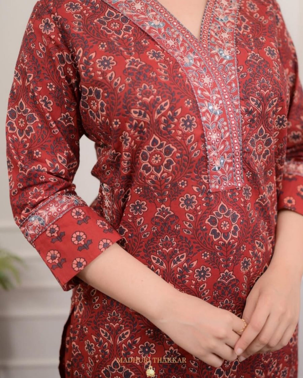 Marron Afgani Embroidery - M, Marron