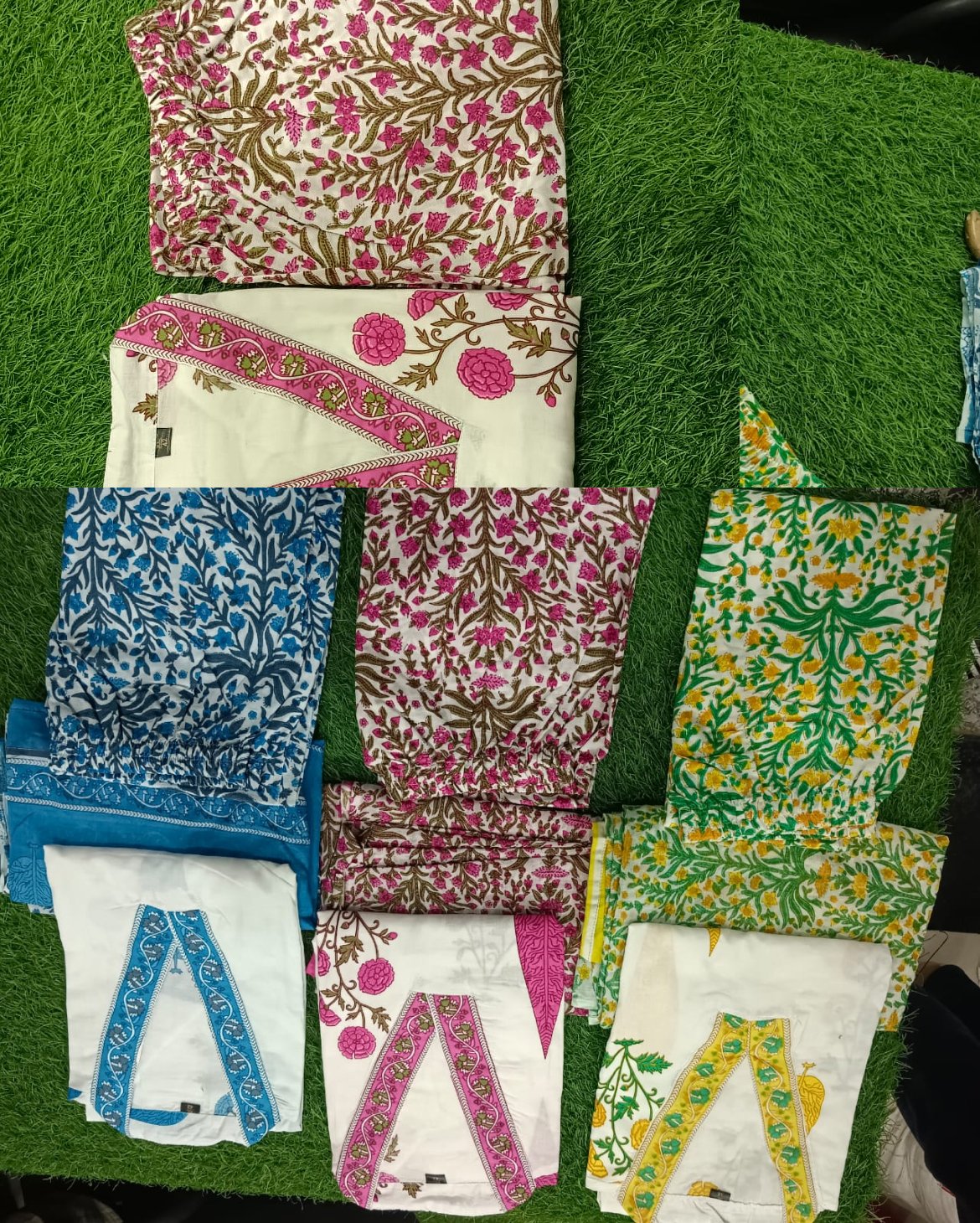 Pink Border Menwal Blue Border Menwal Musterd Border Menwal